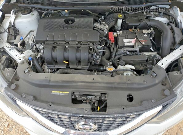 3N1AB7AP6KY203327 2019 NISSAN SENTRA Белый Вид задней части салона