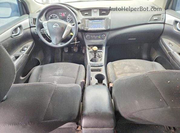 3N1AB7AP6KY203781 2019 NISSAN SENTRA Белый Вид панели приборов