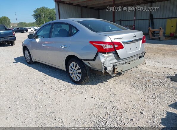 3N1AB7AP6KY224422 2019 NISSAN SENTRA Silver უკანა მარცხენა