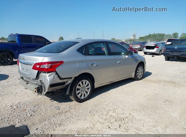 3N1AB7AP6KY224422 2019 NISSAN SENTRA Silver უკანა მარჯვენა