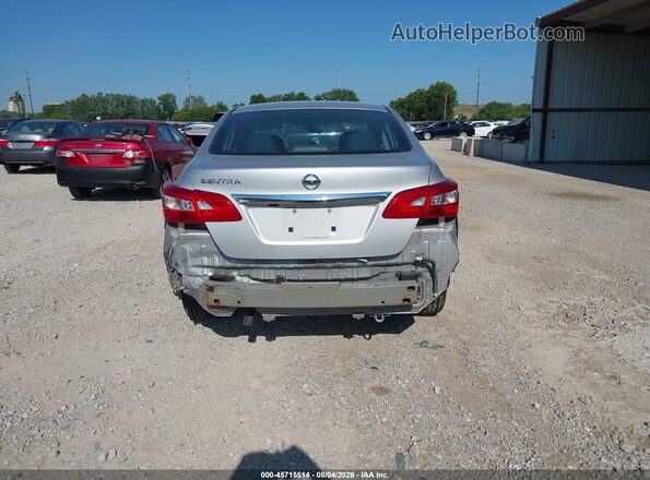 3N1AB7AP6KY224422 2019 NISSAN SENTRA Silver წინა ხედი