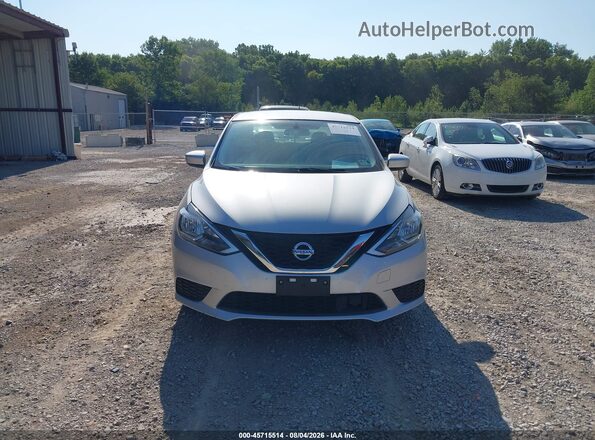 3N1AB7AP6KY224422 2019 NISSAN SENTRA Silver ხელსაწყოთა პანელის ხედი