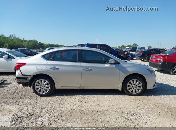 3N1AB7AP6KY224422 2019 NISSAN SENTRA Silver უკანა სალონის ხედი
