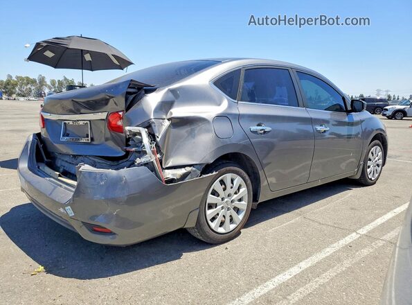 3N1AB7AP6KY236294 2019 NISSAN SENTRA Gray Tył prawy