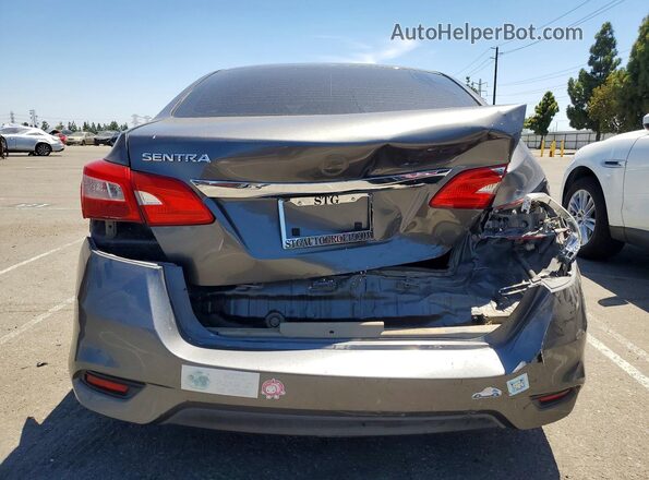 3N1AB7AP6KY236294 2019 NISSAN SENTRA Gray Widok z tyłu