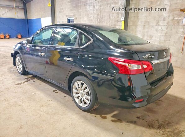 3N1AB7AP6KY242371 2019 NISSAN SENTRA Black Rear left