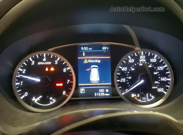 3N1AB7AP6KY242371 2019 NISSAN SENTRA Black Instrument cluster view