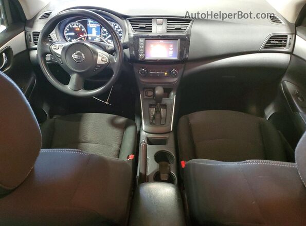 3N1AB7AP6KY242371 2019 NISSAN SENTRA Black Dashboard view