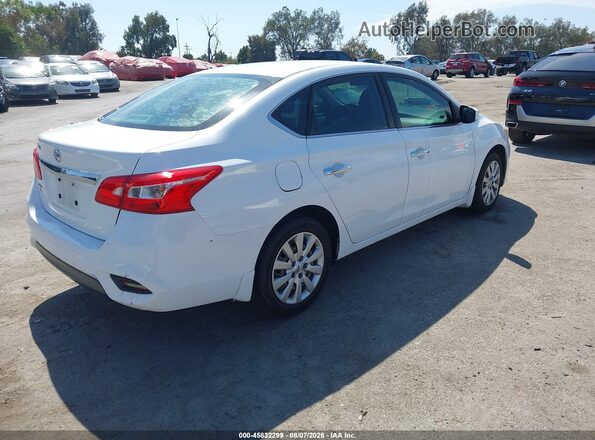 3N1AB7AP6KY250664 2019 NISSAN SENTRA White Trasero derecho