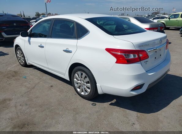 3N1AB7AP6KY250664 2019 NISSAN SENTRA White Trasero izquierdo