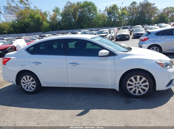 3N1AB7AP6KY250664 2019 NISSAN SENTRA White Vista interior trasera