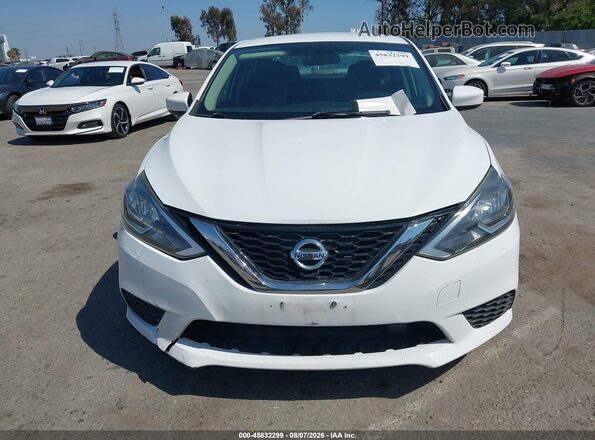 3N1AB7AP6KY250664 2019 NISSAN SENTRA White Vista del cuadro de instrumentos