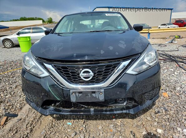 3N1AB7AP6KY254682 2019 NISSAN SENTRA Черный Вид спереди