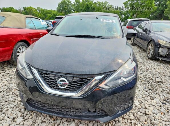 3N1AB7AP6KY256187 2019 NISSAN SENTRA Black წინა ხედი