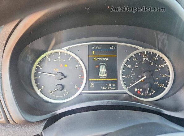 3N1AB7AP6KY256187 2019 NISSAN SENTRA Black ხელსაწყოთა პანელის ხედი