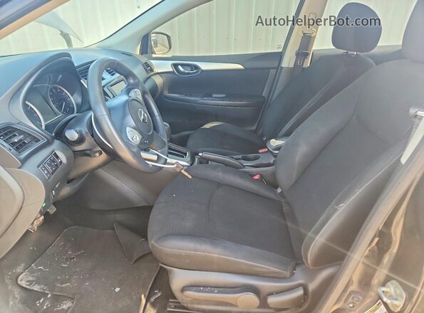 3N1AB7AP6KY256187 2019 NISSAN SENTRA Black წინა სალონის ხედი
