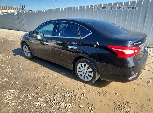 3N1AB7AP6KY256187 2019 NISSAN SENTRA Black უკანა მარცხენა