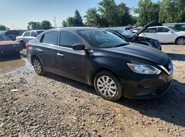 3N1AB7AP6KY256187 2019 NISSAN SENTRA Black წინა მარჯვენა