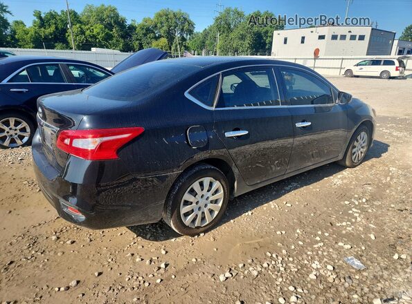 3N1AB7AP6KY256187 2019 NISSAN SENTRA Black უკანა მარჯვენა