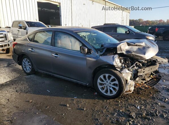 3N1AB7AP6KY260840 2019 NISSAN SENTRA Gray წინა მარჯვენა