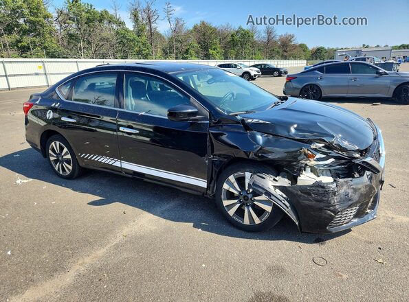 3N1AB7AP6KY272518 2019 NISSAN SENTRA Black Delantero derecho
