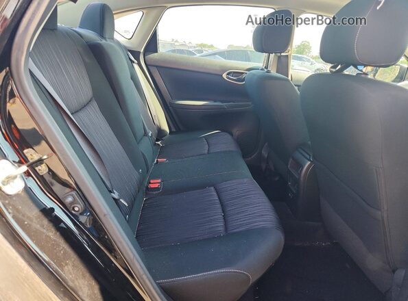 3N1AB7AP6KY272518 2019 NISSAN SENTRA Black Vista de los asientos traseros