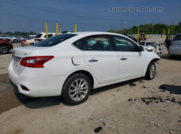 3N1AB7AP6KY279517 2019 NISSAN SENTRA Белый Задняя правая четверть