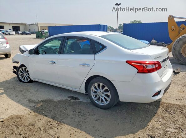 3N1AB7AP6KY279517 2019 NISSAN SENTRA Белый Задняя левая четверть