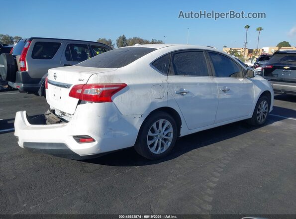 3N1AB7AP6KY287732 2019 NISSAN SENTRA Белый Задняя правая четверть