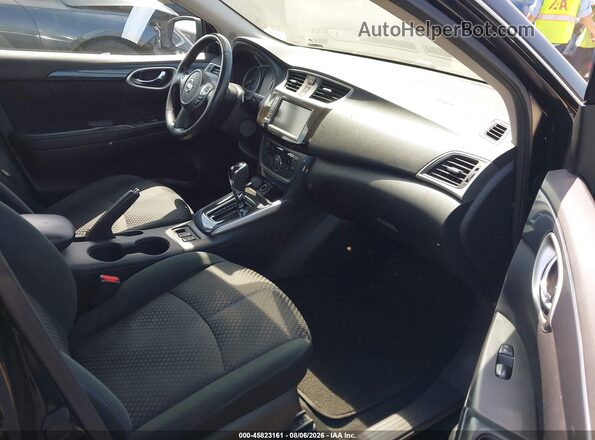 3N1AB7AP6KY289335 2019 NISSAN SENTRA Black Front interior view