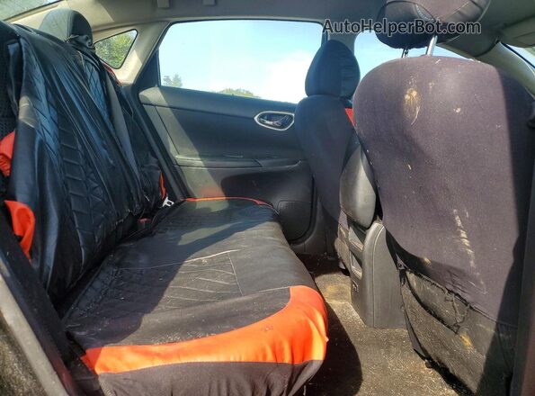 3N1AB7AP6KY318820 2019 NISSAN SENTRA Black Widok tylnych siedzeń