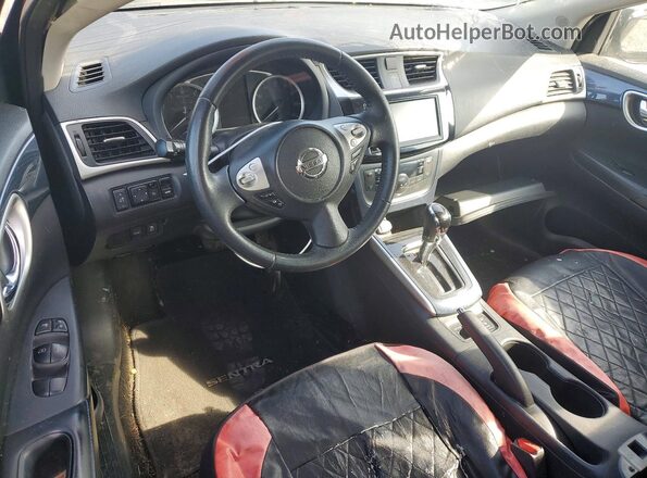 3N1AB7AP6KY318820 2019 NISSAN SENTRA Black Widok deski rozdzielczej