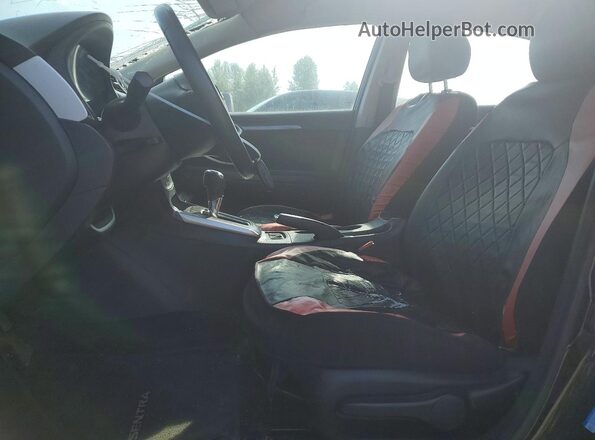 3N1AB7AP6KY318820 2019 NISSAN SENTRA Black Widok wnętrza z przodu