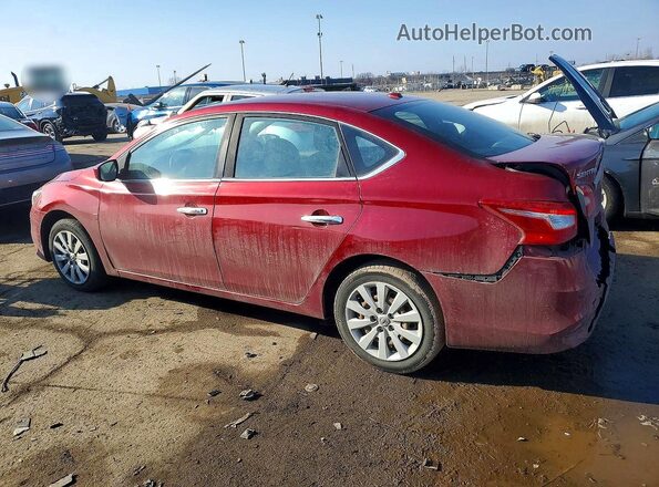 3N1AB7AP6KY322320 2019 NISSAN SENTRA Red Tył lewy