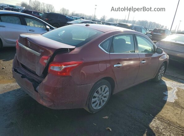 3N1AB7AP6KY322320 2019 NISSAN SENTRA Red Tył prawy