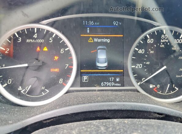 3N1AB7AP6KY327176 2019 NISSAN SENTRA Black Vista del cuadro de instrumentos
