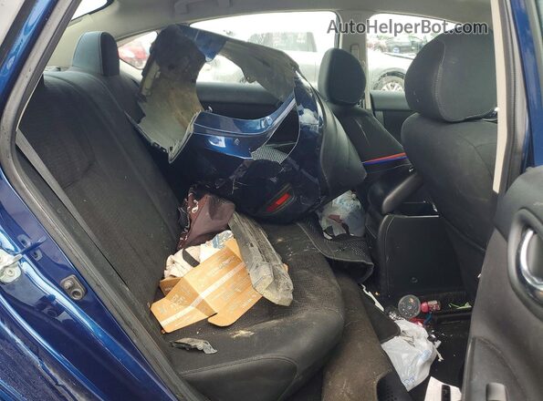 3N1AB7AP6KY327680 2019 NISSAN SENTRA Синий Вид задних сидений
