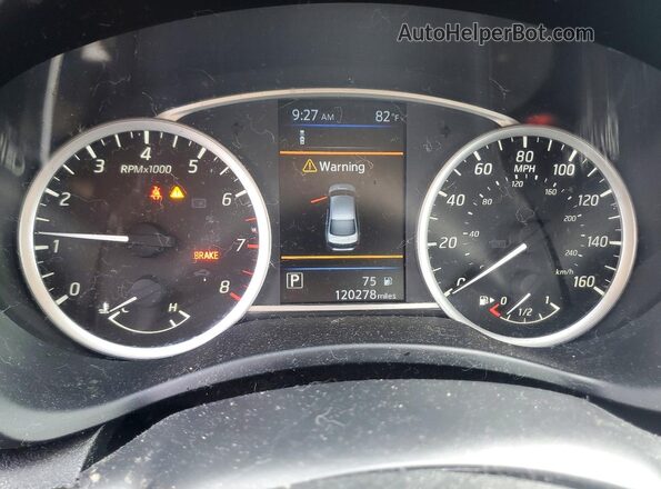 3N1AB7AP6KY327680 2019 NISSAN SENTRA Синий Вид щитка приборов