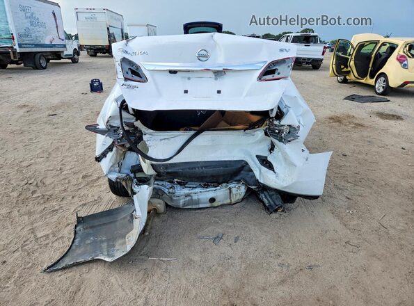 3N1AB7AP6KY338355 2019 NISSAN SENTRA Белый Вид сзади