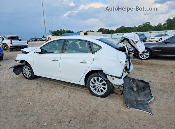 3N1AB7AP6KY338355 2019 NISSAN SENTRA Белый Задняя левая четверть