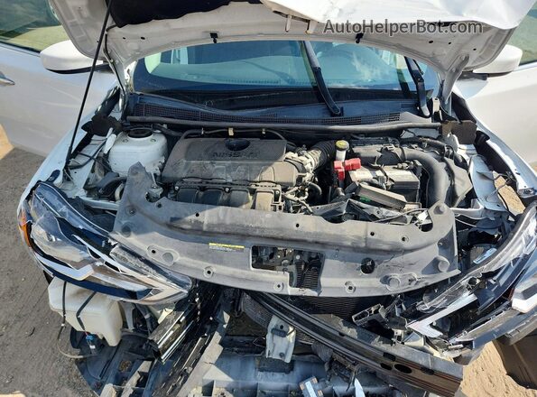 3N1AB7AP6KY338355 2019 NISSAN SENTRA Белый Вид задней части салона