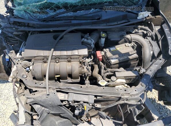 3N1AB7AP6KY349615 2019 NISSAN SENTRA Черный Вид задней части салона