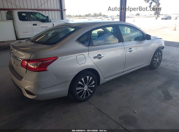 3N1AB7AP6KY352191 2019 NISSAN SENTRA Silver უკანა მარჯვენა