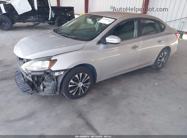 3N1AB7AP6KY352191 2019 NISSAN SENTRA Silver წინა მარცხენა ხედი სამი მეოთხედიდან