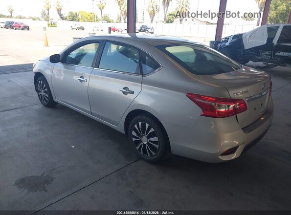 3N1AB7AP6KY352191 2019 NISSAN SENTRA Silver უკანა მარცხენა