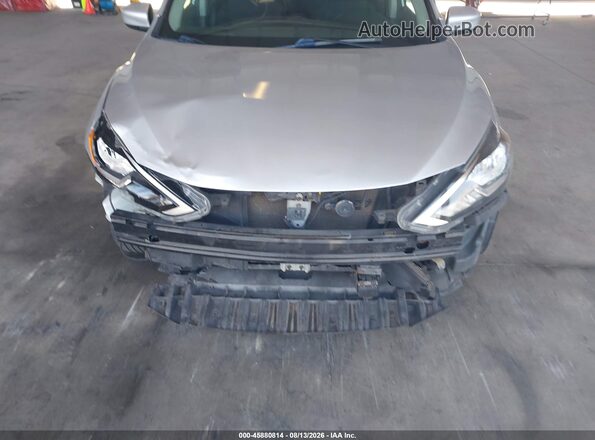 3N1AB7AP6KY352191 2019 NISSAN SENTRA Silver წინა ხედი
