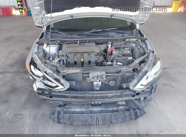 3N1AB7AP6KY352191 2019 NISSAN SENTRA Silver უკანა ხედი