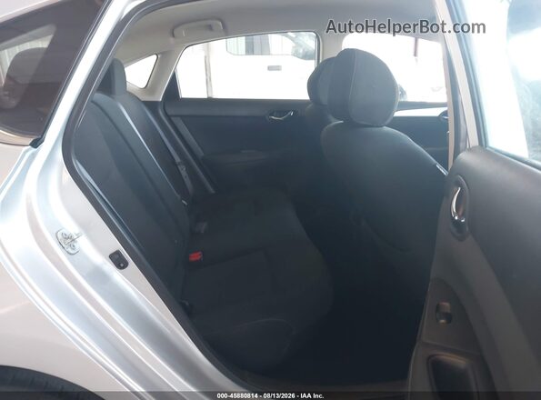 3N1AB7AP6KY352191 2019 NISSAN SENTRA Silver VIN კოდის სტიკერის ხედი