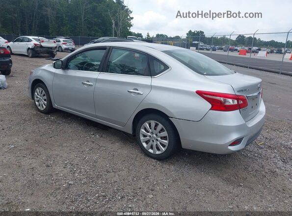 3N1AB7AP6KY352885 2019 NISSAN SENTRA Silver Rear left