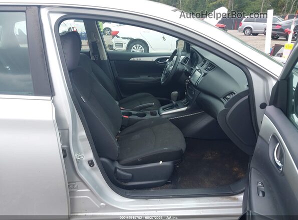 3N1AB7AP6KY352885 2019 NISSAN SENTRA Silver Front interior view